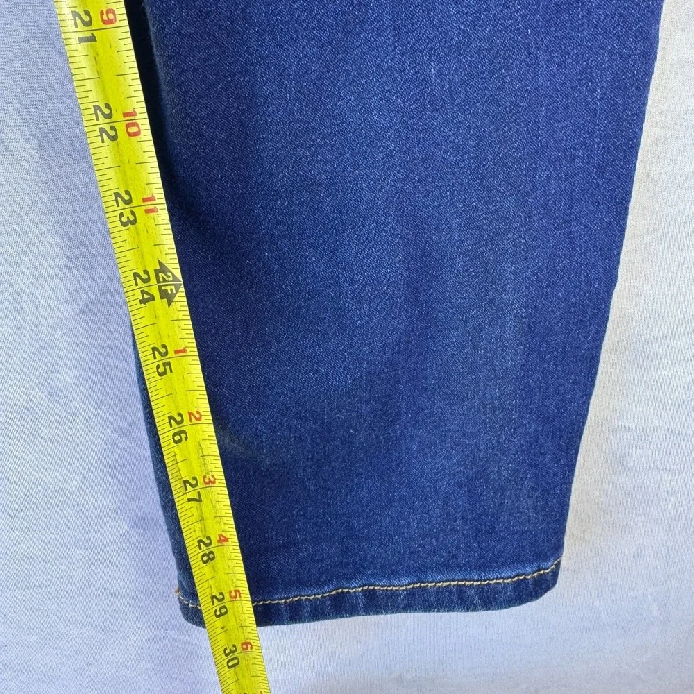 Michael Kors Izzy Skinny Jeans Women's 16 Blue Denim Stretch Dark Wash Whiskered